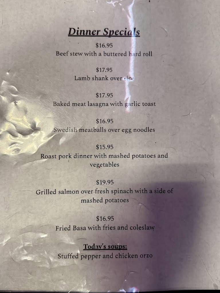 Key West Diner Menu 3